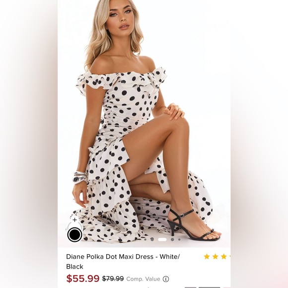 Diane polkadot dress - Picture 3 of 3